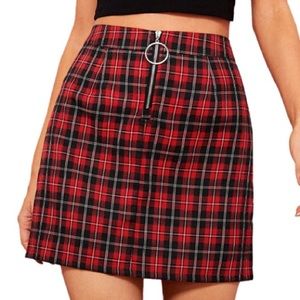 Plaid women’s Christmas skirt XS